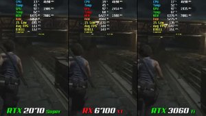 RTX 3060 Ti vs  RX 6700 XT vs  RTX 2070 Super
