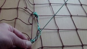 Ремонт рыболовной сети, вставка 2. Net repair.