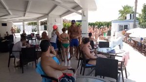 Отель The Garden Beach Hotel 5* Турция. Ламбада у бассейна