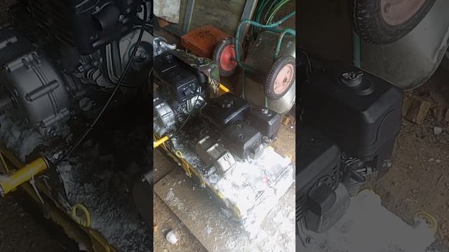 увеличение мощности мотобуксировщика заменой двигателя с 6,5 на 9 л.с гусянка 380 мм смотреть онлайн