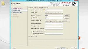 Creating a Database in Oracle Database 12c  Starting Database Creation With DBCA