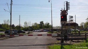 Železniční přejezd (AŽD 71) - Nymburk-depo - 28.4.2018
