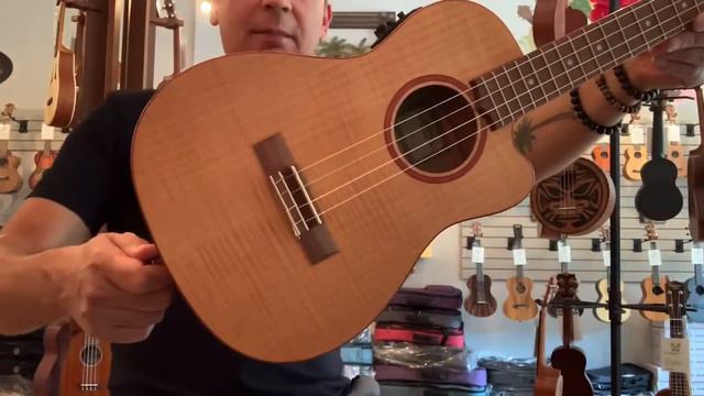 Lanikai FM-CEB Baritone Electric Ukulele Demo at Aloha City Ukes смотреть онлайн