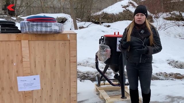 Пескоструйный комплект с "бочкой" 75 л отправили на Камчатку