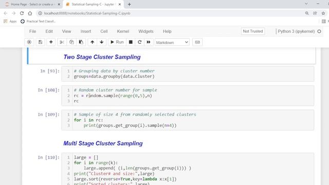 Statistical Sampling Part-3