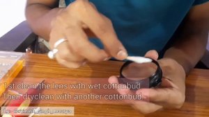 How to clean Nikon AF-P DX NIKKOR 70-300 mm f/4.5-6.3G ED VR Lens // .Use in Nikon d5600. lens clea