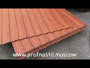 Профнастил под дерево Дуб