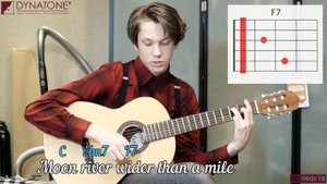 Разбор Moon River - Frank Sinatra на гитаре // Moon River - Frank Sinatra guitar tutorial