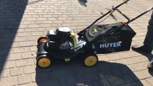 Первый запуск Газонка Huter