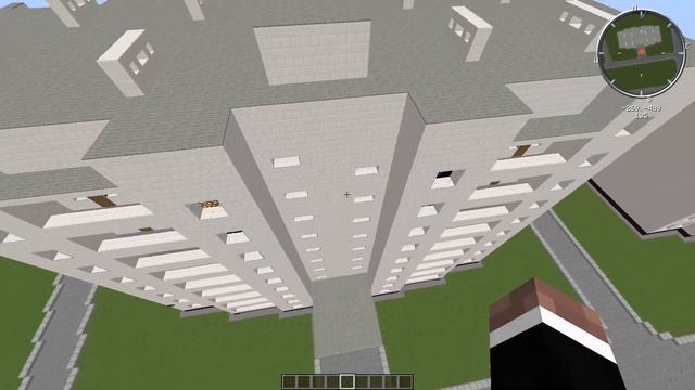 Советский город в Minecraft 15 Пушкинская девятиэтажка
