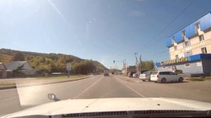 Чуйский тракт: Въезд в республику Алтай, село Майма