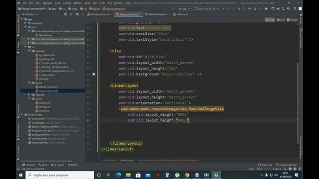 AlertaDialog personalizado android studio java смотреть онлайн