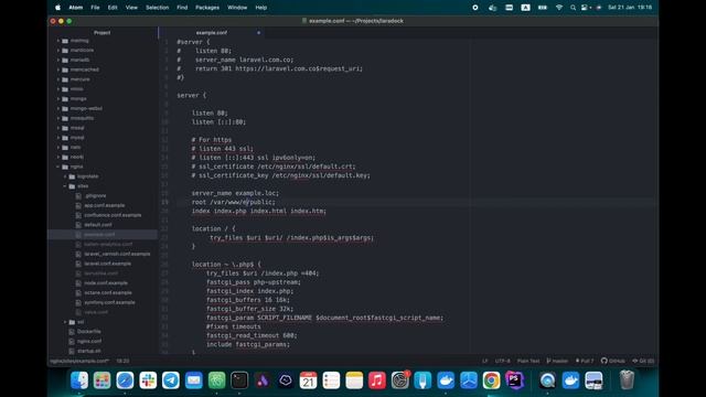 How to create a Laravel development environment using Docker and Laradock?