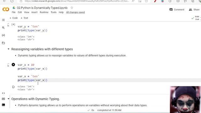 3.Python for beginners | Python is Dynamically Typed