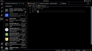 Форматирование кода в Visual Studio Code с помощью Prettier