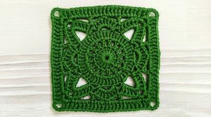 Красивый Квадратноый Мотив Крючком для жилета, кардигана