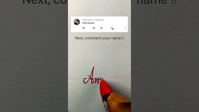 How to write name in fancy letter || How to write name 'Ansh'