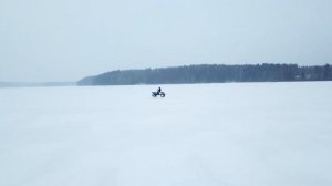 Снегоход из мотоблока, Озеро