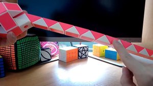 Огромная змейка Рубика (72 элемента)! Как собрать штангу (barbell) из змейки Рубика)