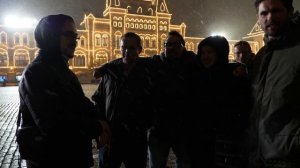 Американцы в снежной Москве