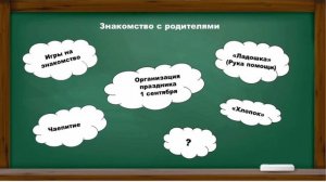 Знаю.Умею.Научу. Первое родительское собрание