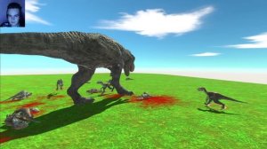 14 Велоцираптор vs TRex  | Кто победит? Animal Revolt Battle Simulator