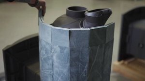 Облицовка печи Атмосфера Талькохлоритом.