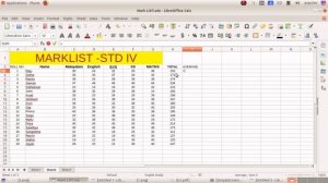 Libre office Calc tutorial
