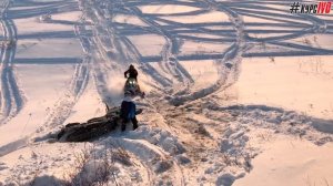 Обучение управлению горным снегоходом на сложном рельефе курсIVO в Усть-Бельск