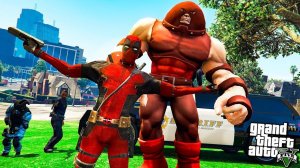 ДЭДПУЛ ПРОТИВ ДЖАГГЕРНАУТА В ГТА 5 МОДЫ! DEADPOOL ОБЗОР МОДА В GTA 5! ИГРЫ MODS