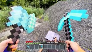 Minecraft in Real Life POV Diamond Crafting GUN in Realistic Minecraft Mod