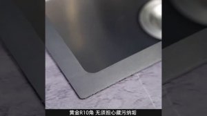 Премиальная кухонная мойка из нержавеющий стали цветом черный графит 650х450х220мм В НАЛИЧИИ МОСКВА