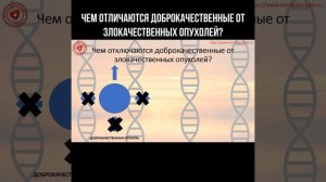 Чем отличаются доброкачественные опухоли от злокачественных? #опухоли #онколог