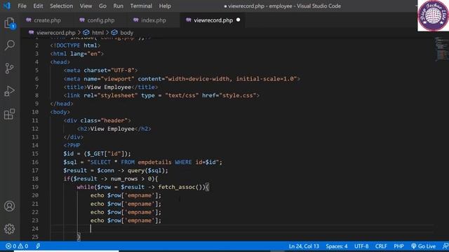 PHP Tutorial for beginner | absolute beginner #17 PHP MySQL CRUD Application - Part 2