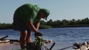Ловля маховым удилищем на реке летом. Рыбалка с Нормундом Грабовскис.