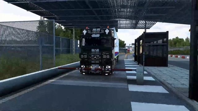 ETS2 (1.46). ProMods 2.64. Niš (Serbie) - Chtip (Macédoine Du Nord). Mercedes Actros MP3 1860. смотреть онлайн