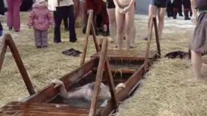 Крещенское купание в р. Обь  г.Новосибирск