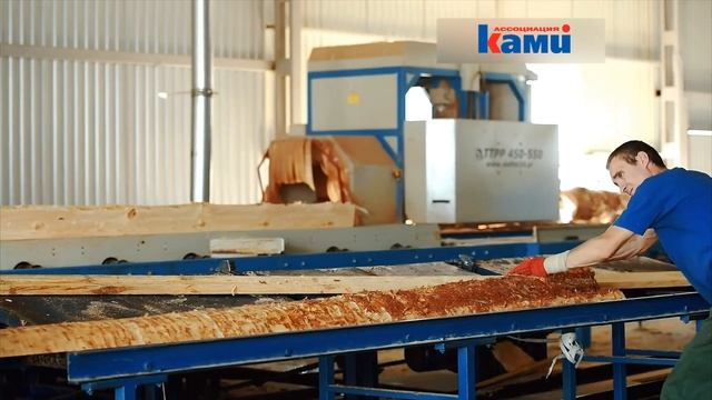 Станок для переработки горбыля Walter OP-500KBA | Продольная распиловка горбыля смотреть онлайн