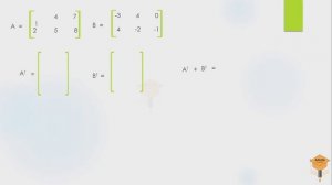 Transpose matrix for Intermediate 1st year Chapter - 3