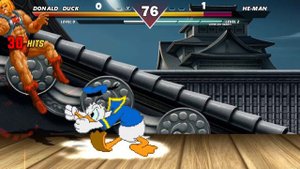 DONALD DUCK VS HE-MAN - HIGH LEVEL INSANE FIGHT!