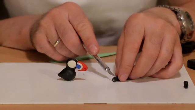 Тупик из пластилина. Как слепить ТУПИКА. Птица из пластилина. смотреть онлайн