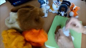 Сухое валяние. Нелёгкий труд-валяние игрушек.