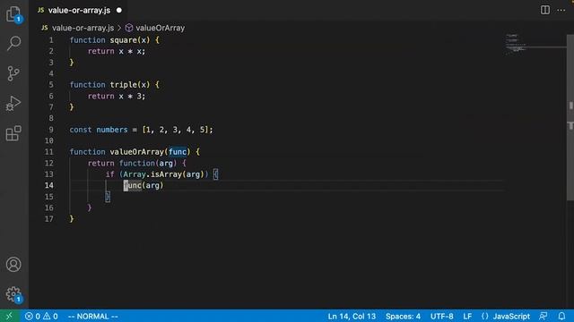 13  Example 4 Isomorphic Functions for Values and Arrays