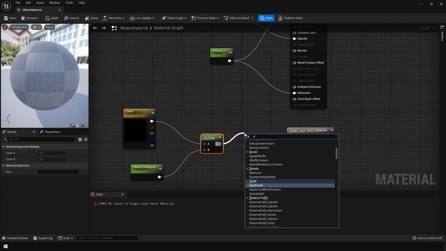 Create a Water Material in UE5 | Unreal Engine 5 Beginner Tutorial