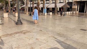 # 401 Аликанте. Утренняя Прогулка По Набережной. Alicante. Испания. Средиземное Море. Valenciana