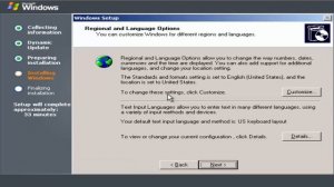 Installation of Microsoft Windows Server 2003 Standard Edition