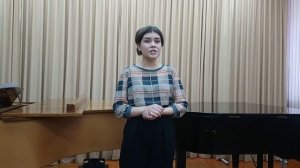 Мария Сараева - 16 лет. А. Скарлатти "O cessate di piagarmi" ("Перестаньте сердце ранить") .