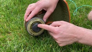 How To Refill a Spool on Stihl FSA 57 String Trimmer - AutoCut C 3-2 Linehead