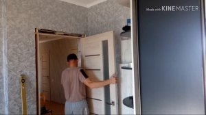 Монтаж дверей с двойным добором.
