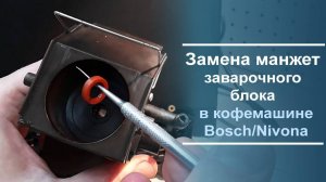 Как заменить манжеты на заварочном блоке кофемашины Bosch, Nivona